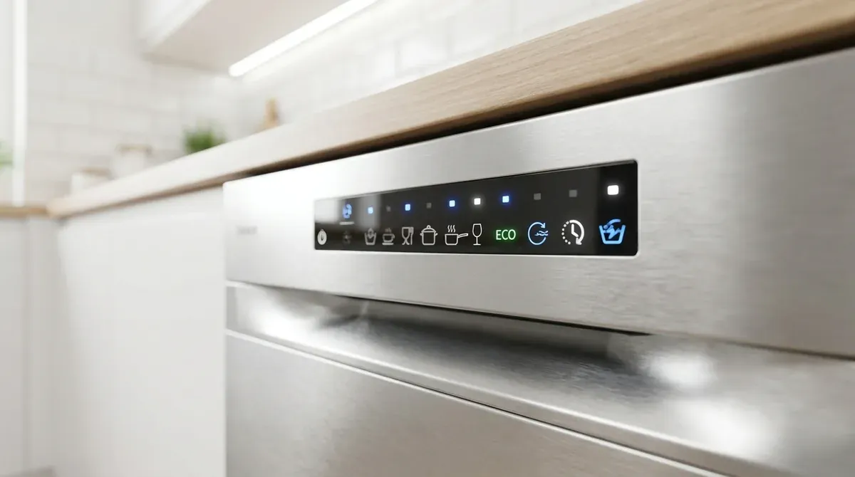 ge dishwasher control panel with illuminated wash cycle buttons